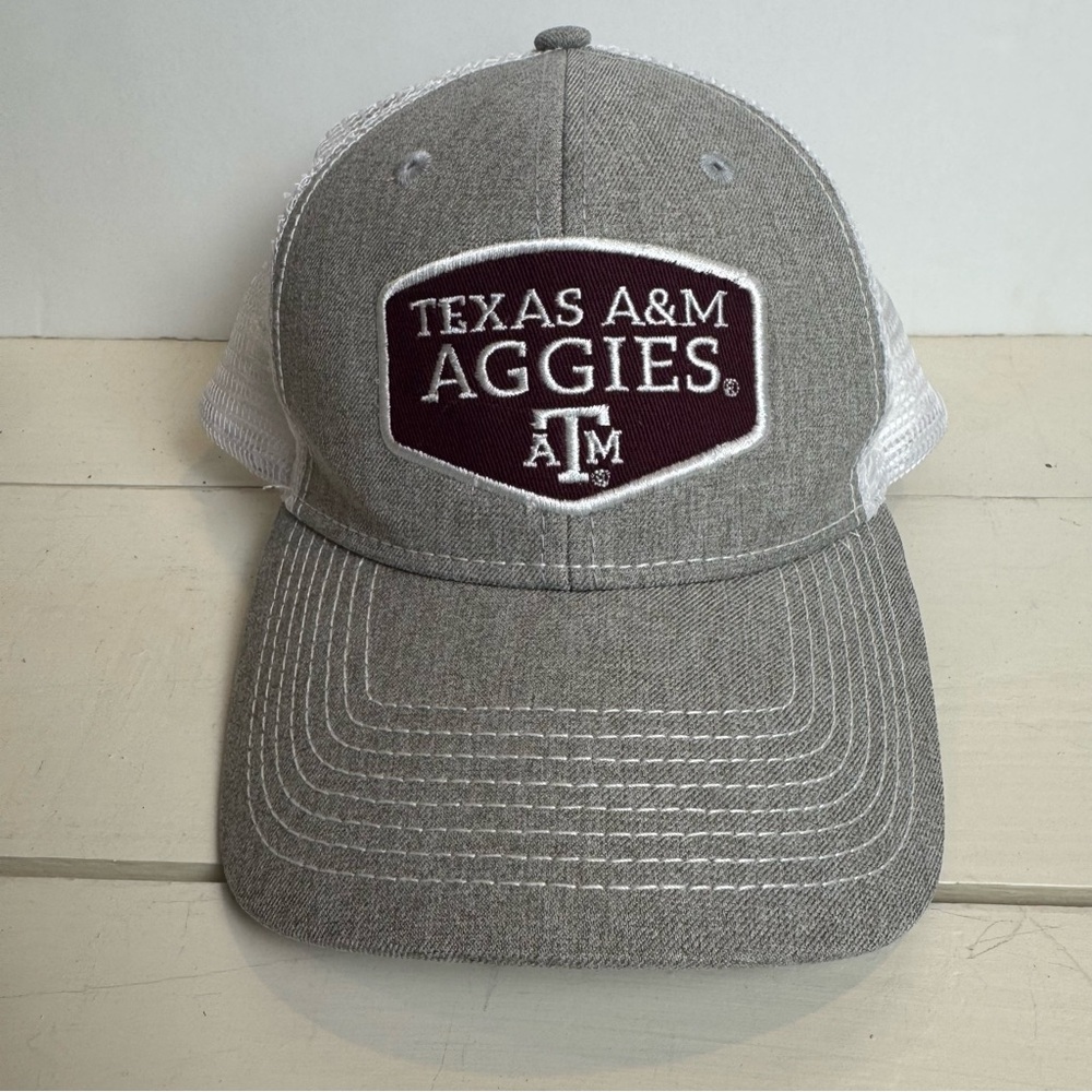 Texas A&M Aggies C.C. Creations Gray & White Mesh Adjustable Cap One Size